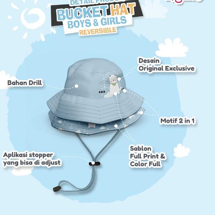 Serbuuuu.. TOPI BUCKET HAT SPAZIO REVERSIBLE TOPI BUCKET HAT BOLAK BALIK SPAZIO SEPERTI UPRIGHT
