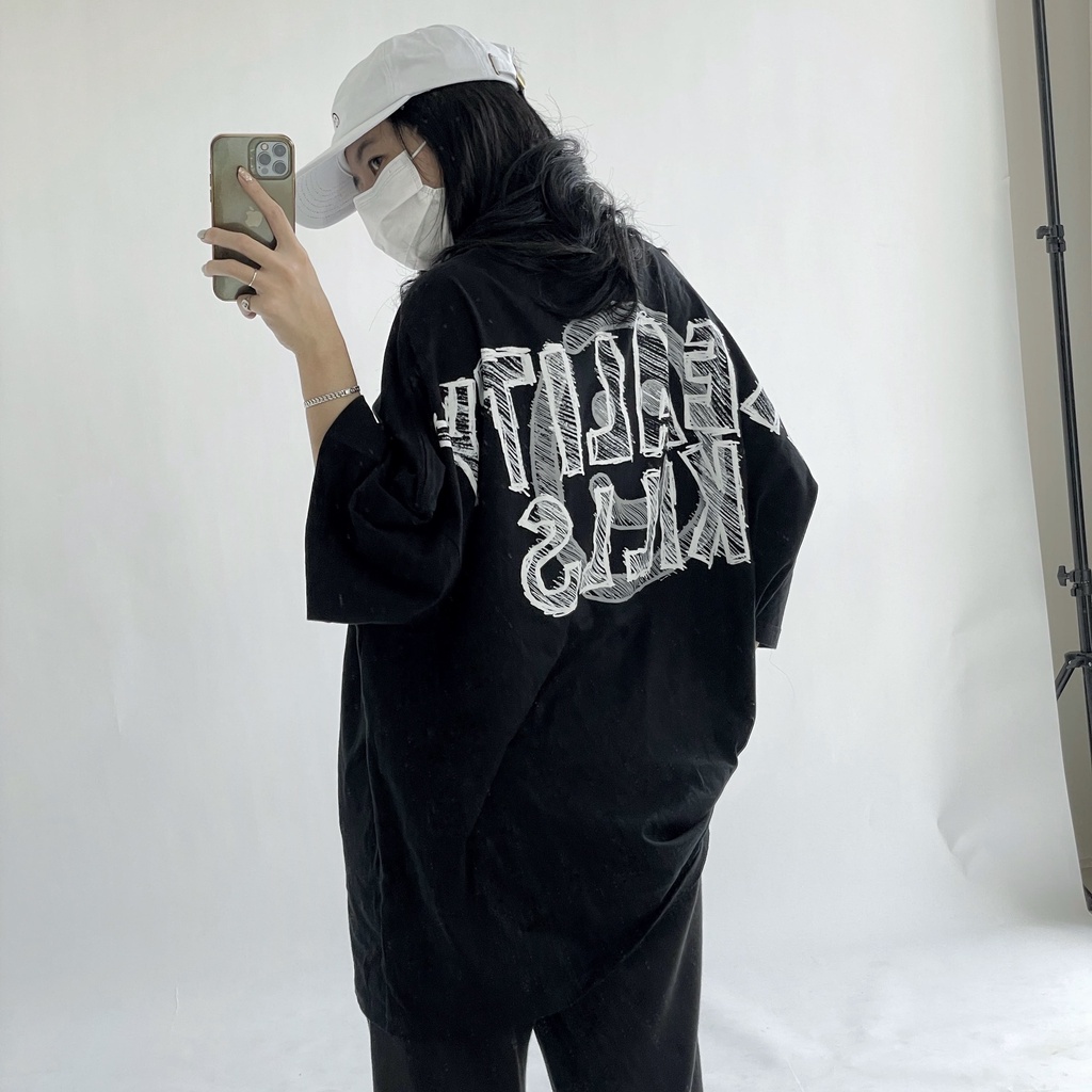 FAITH FADE UTOPIA - Reality Kills Wide Oversized Tee (Black)