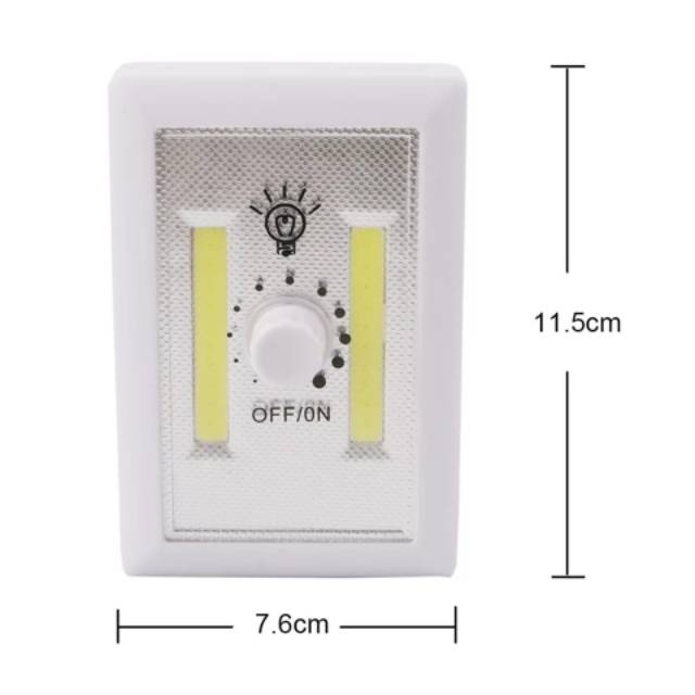 Lampu LED Tempel Dinding + Magnet - model Dimmer