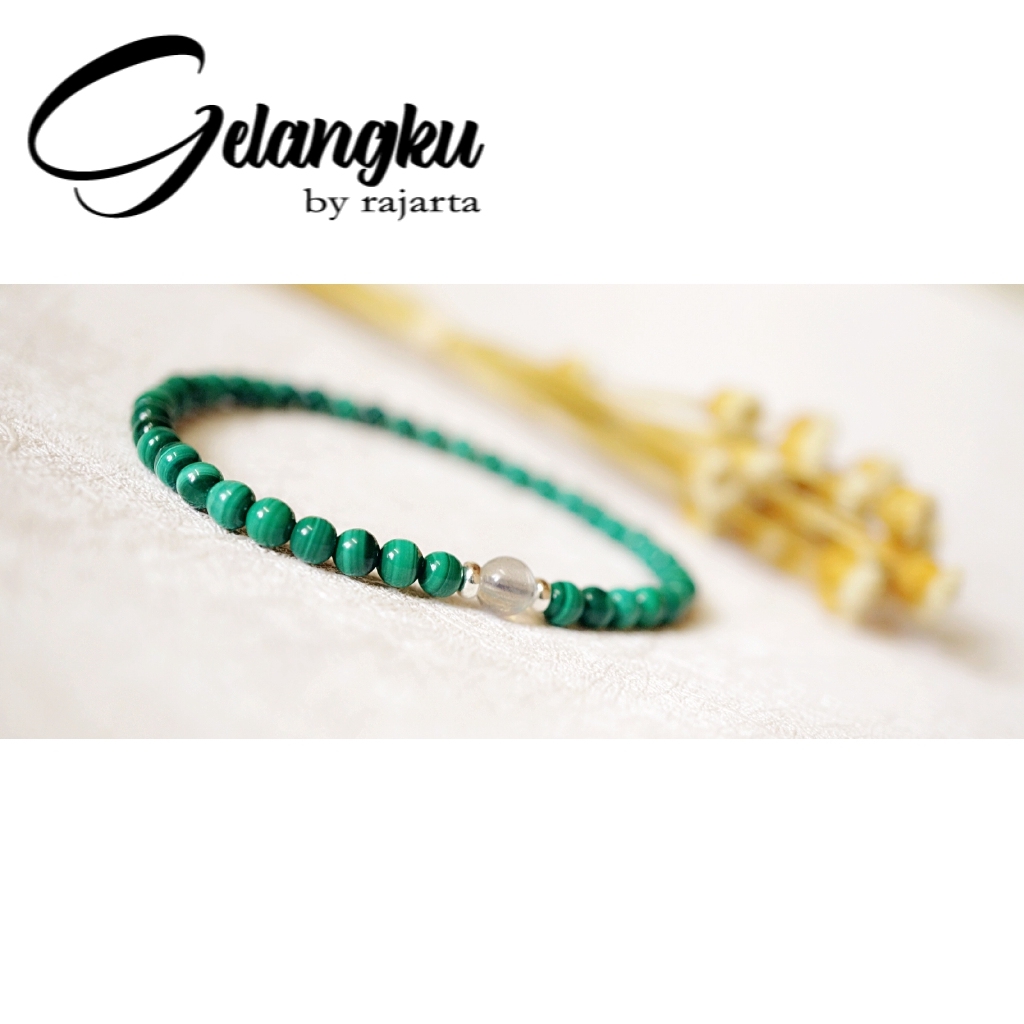 Gelang Ku Single String Malachite Cleansing Energy