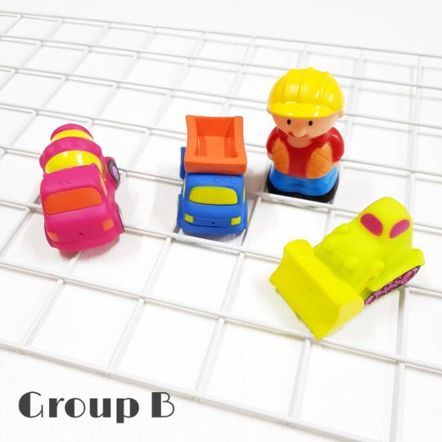 4pcs Bath Toys/Mainan Mandi Bayi Transport