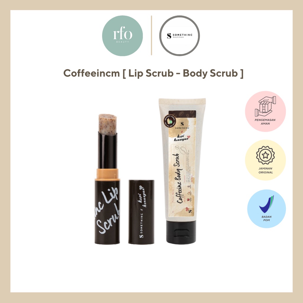 Somethinc x Kopi Kenangan Coffeeinc [ Lip Scrub - Body Scrub ]