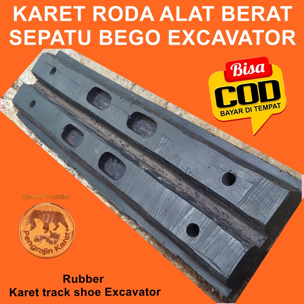 KARET SEPATU RODA EXSAVATOR~ Track Karet pc75 pc78 Komatsu~Rubber Karet track shoe Excavator PC 30 P