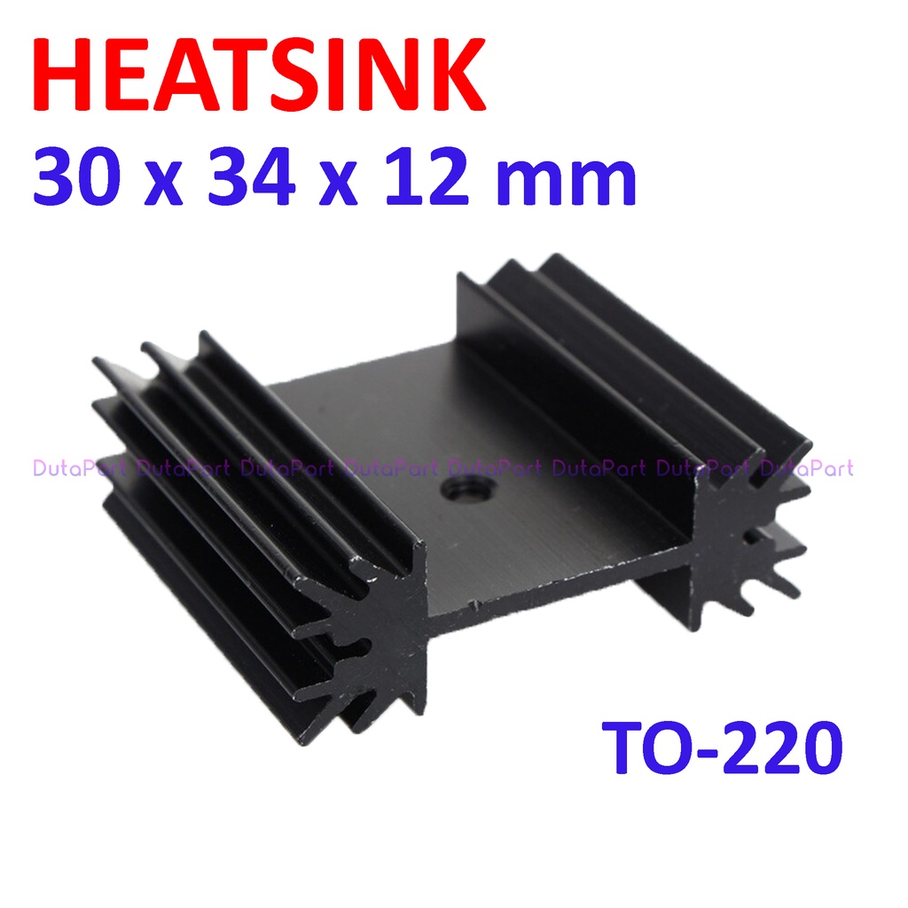 Heatsink Aluminium Pendingin 30x34x12mm Kembang Mosfet Transistor