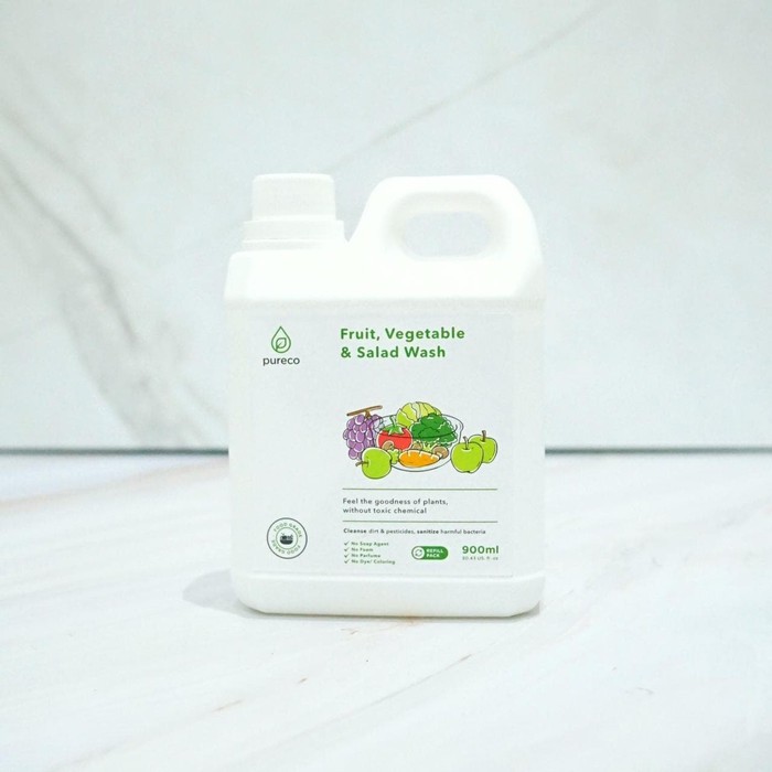 PURECO - Liquid Fruit Veggie and Salad Wash 900ml