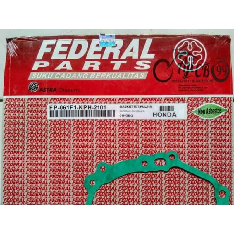 GasKeT SeT PaKinG FuLL SeT Karisma Supra X 125 ORIGINAL FEDERAL