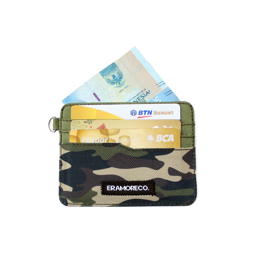 EMDK14 Dompet Kartu slim Card Wallet holder SIM Etoll - Motif army