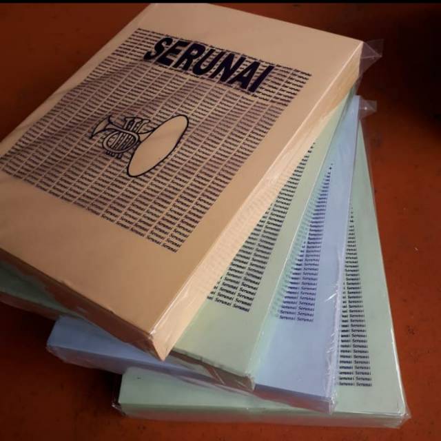 

Kertas warna serunai size A4.70gsm