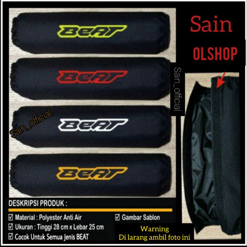 Sarung shockbreaker sarung shock belakang motor Cover shockbreaker Beat/Scoopy/Mio/Vario polyester