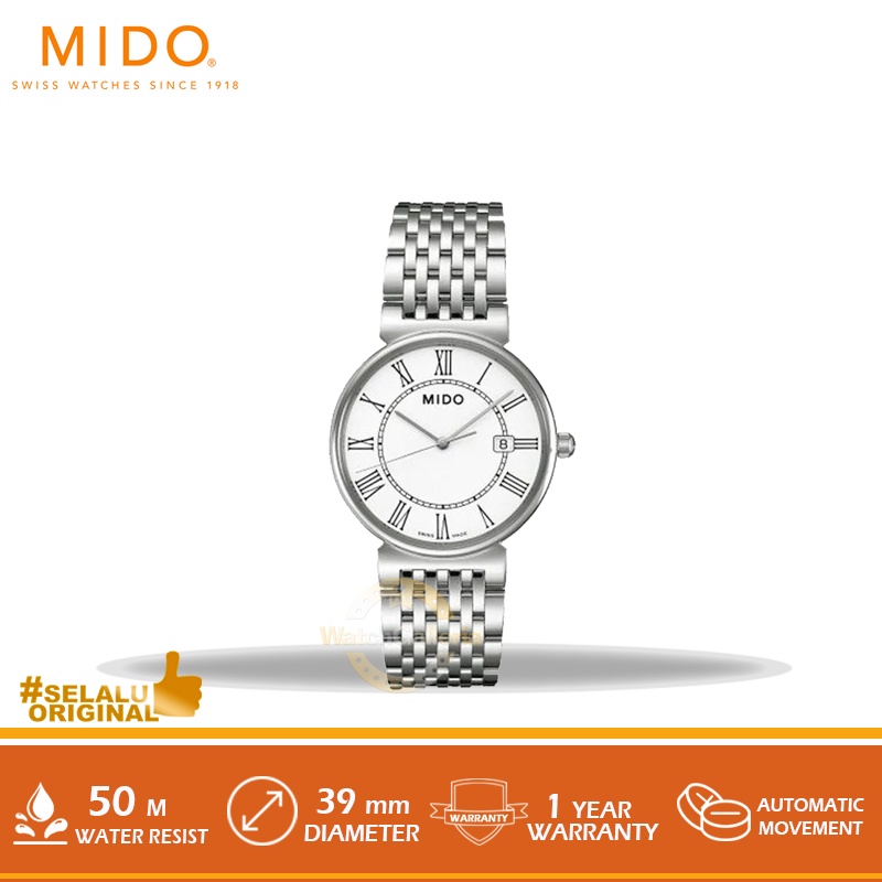 Jam Tangan Mido Dorada White M1130.4.26.1 Original