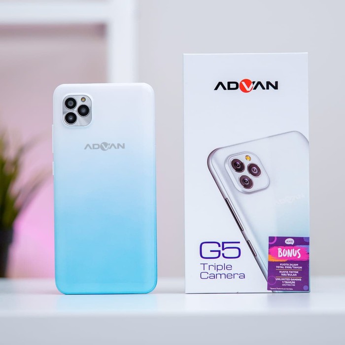 HANDPHONE NEW ADVAN G5 RAM 4/32GB HP ANDROID 10 TRIPLE CAMERA FACE ID