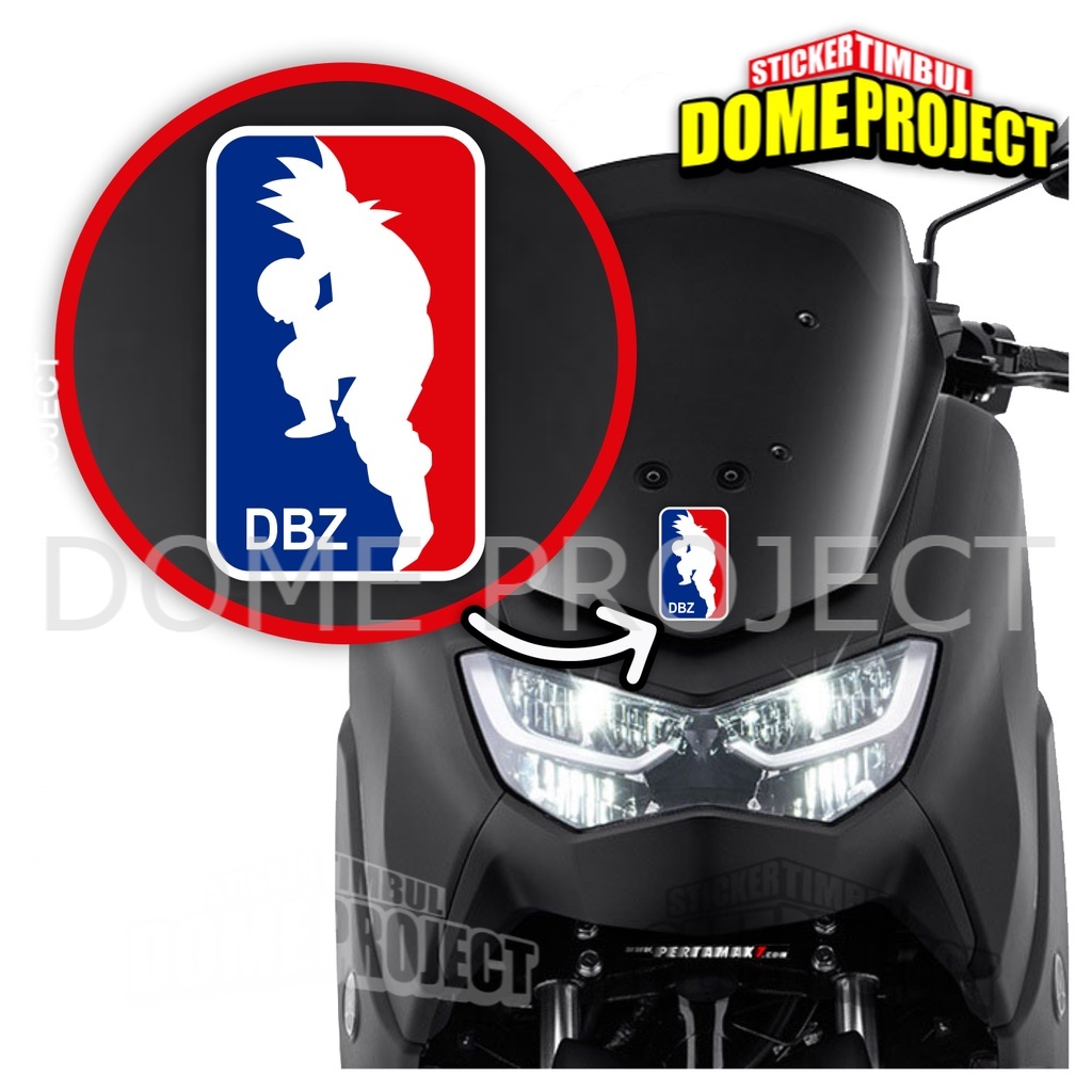 STIKER CUTTING DECAL HELM MOTOR KACA MOBIL LOGO NBA DRAGON BALL GOKU STICKER AESTHETIC KEREN