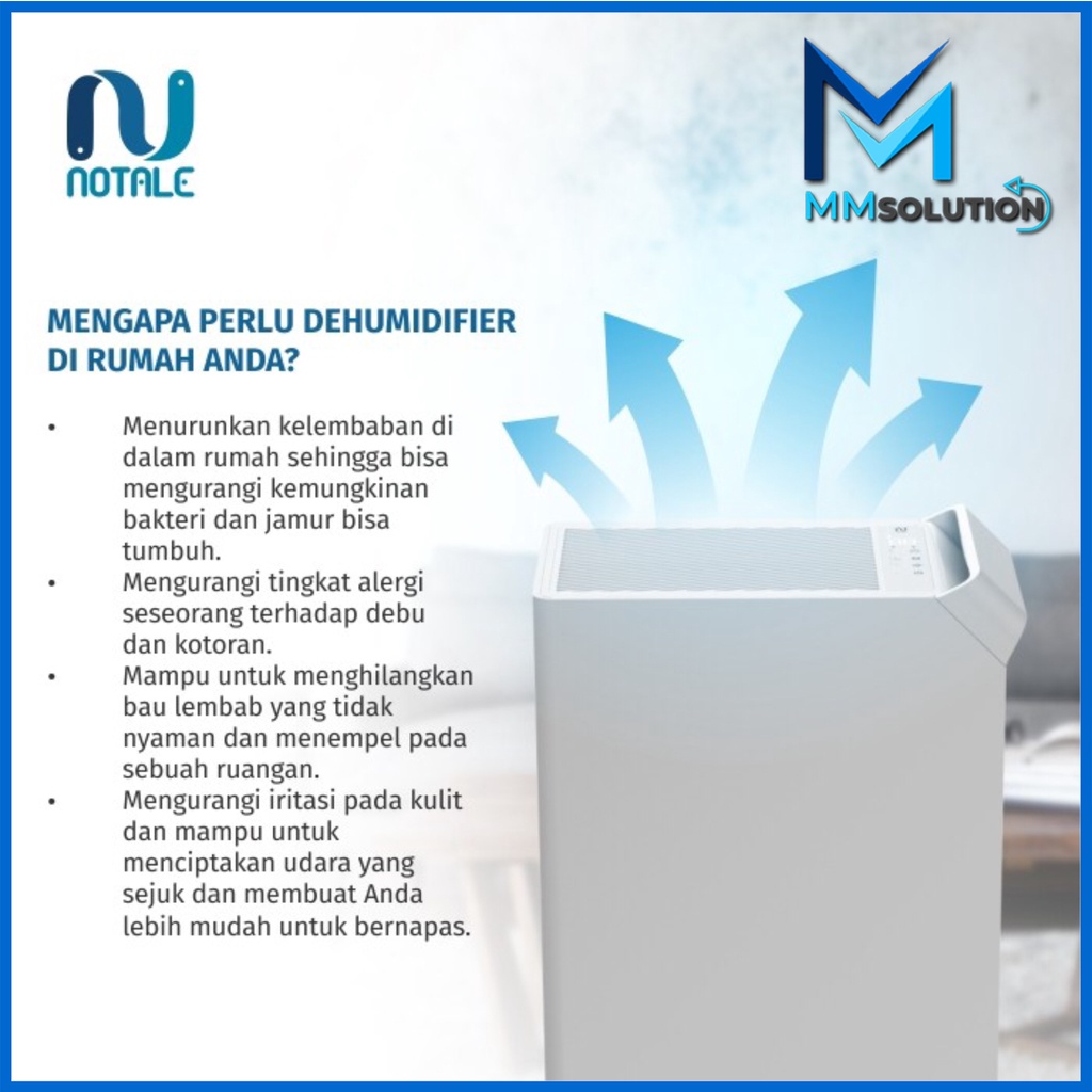 Notale Milzu Smart Dehumidifier 20L/hari with Wifi GARANSI RESMI