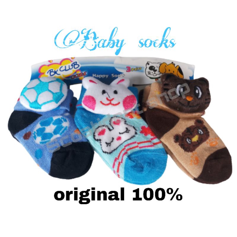 KAOS KAKI BAYI BONEKA SAMPING (PERLUSIN)