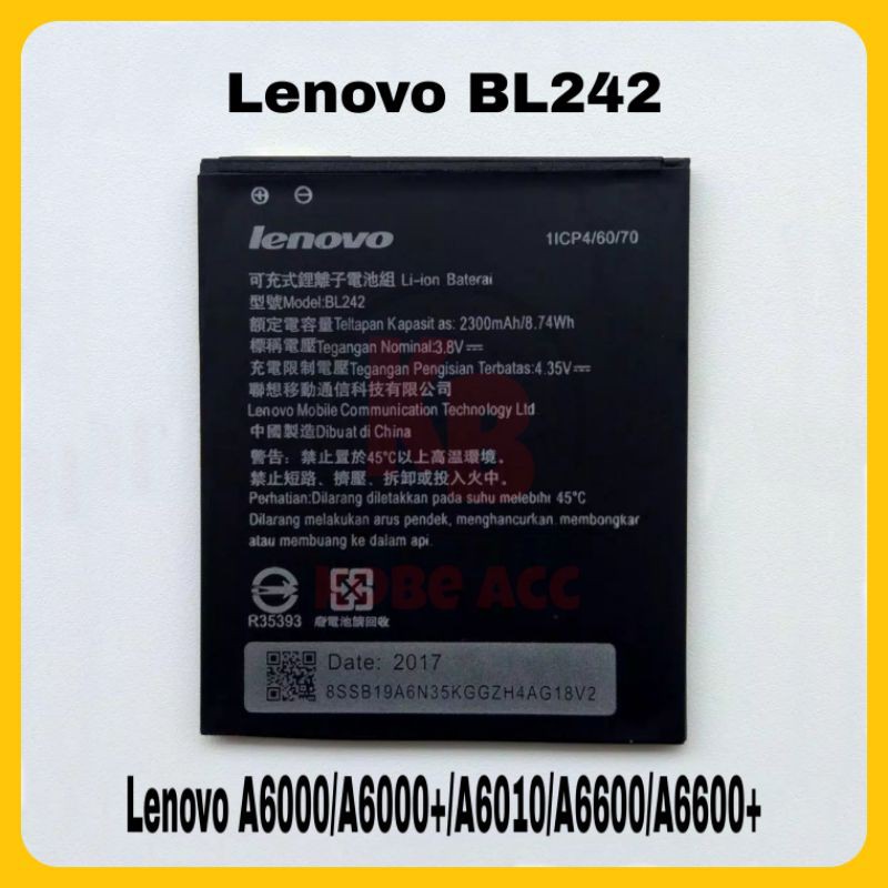 Baterai Lenovo A6000 A6000 plus A6010 A6600 A6600 plus Original