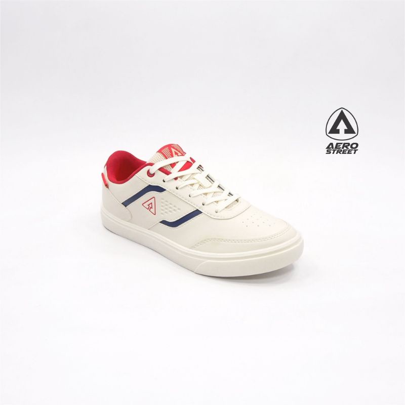AEROSTREET TOKYO PUTIH NAVY WHITE NAVY - SEPATU SNEAKERS CASUAL SPORT SEKOLAH PRIA WANITA ORIGINAL