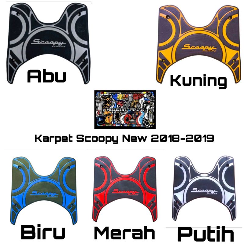 Karpet Alas kaki Honda Scoopy New karpet karet Scoopy 2018-2019