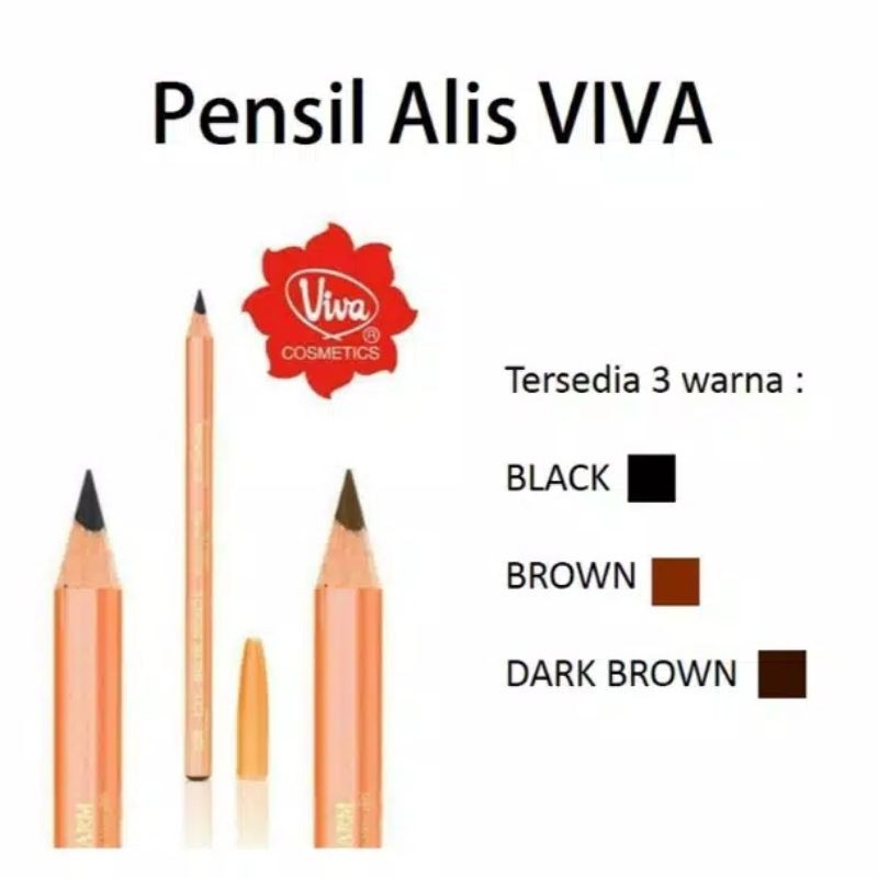 [ORIGINAL BPOM] Viva Pensil Alis | Eyebrow | Eye Brow Pencil