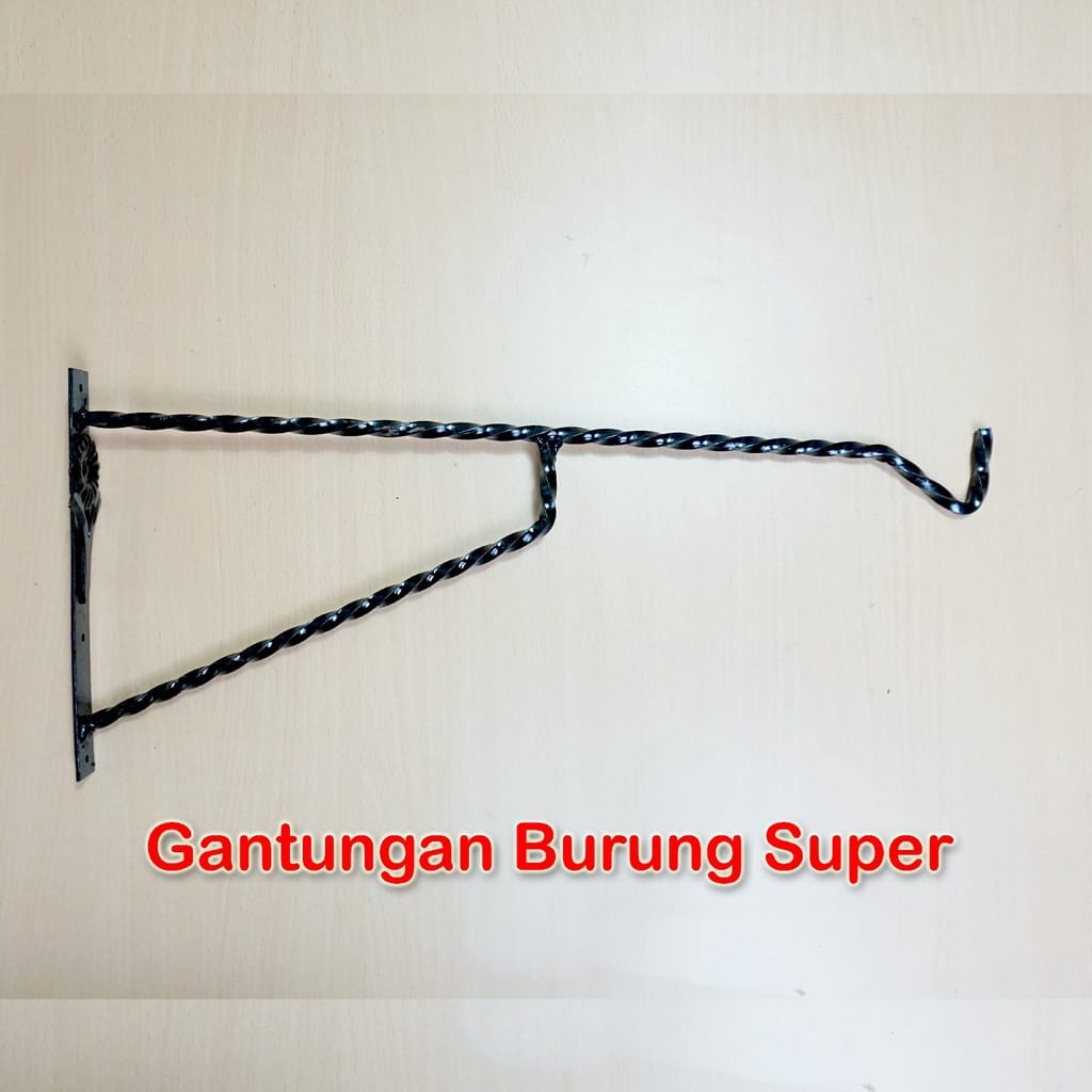 PK 35 GANTUNGAN BESI SANGKAR KANDANG BURUNG MURAI LOVEBIRD TEMPEL ULIR