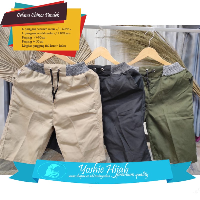 Celana Chinos Pendek Pria Chino Sport Olahraga Mizuno