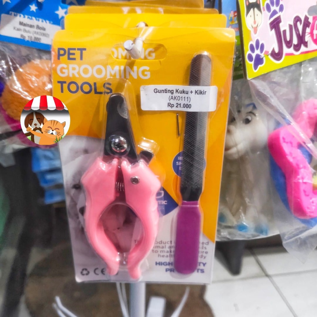 Gunting Kuku + Kikir Kucing Anjing Kelinci Pet Grooming Tools