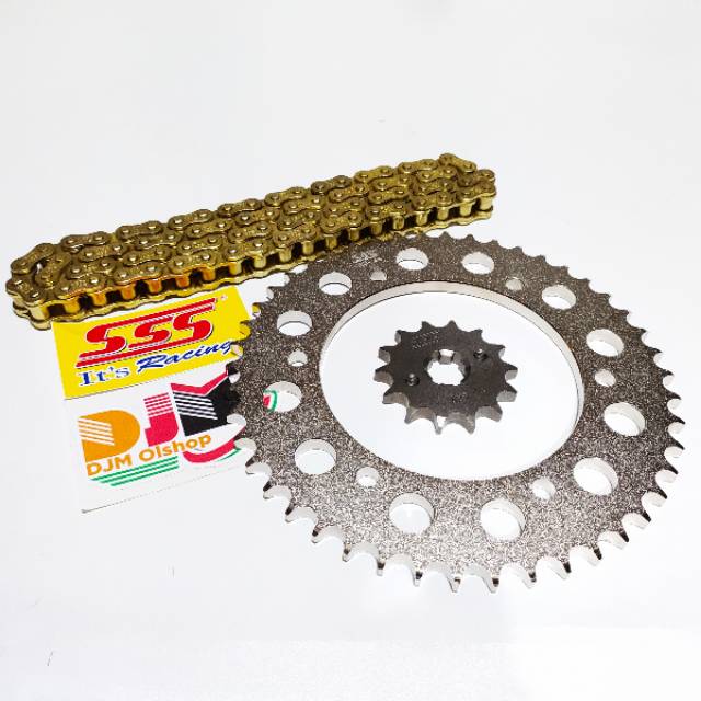 GEAR SSS RANTAI GOLD YMH YZF NEW R15/155 NEW V3 428H