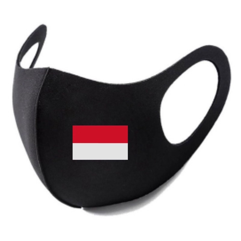 Masker Scuba Logo Bendera