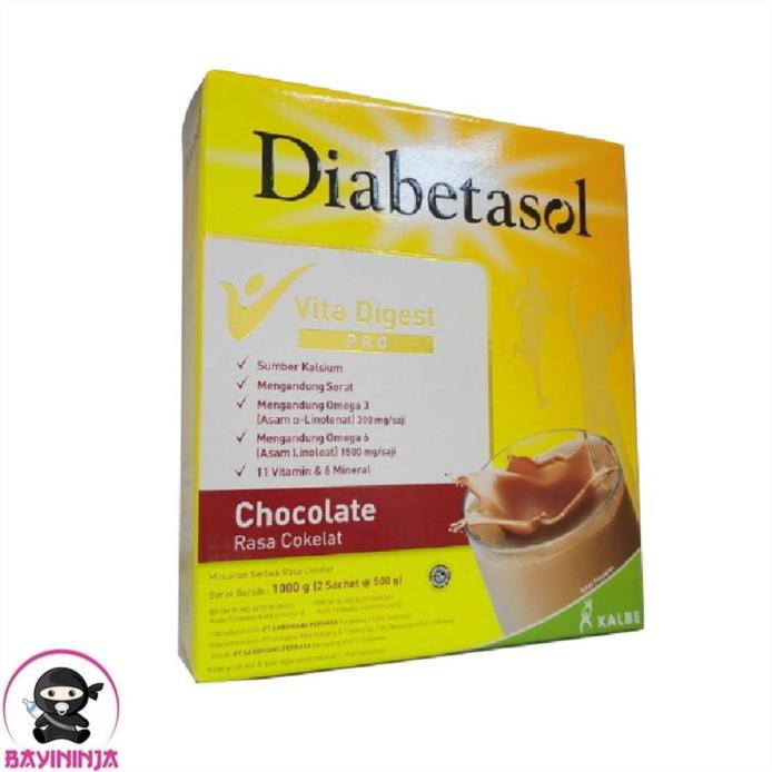 

DIABETASOL NUTRITION DIABETIC SUSU DIABETES COKELAT CHOCOLATE 1000 G