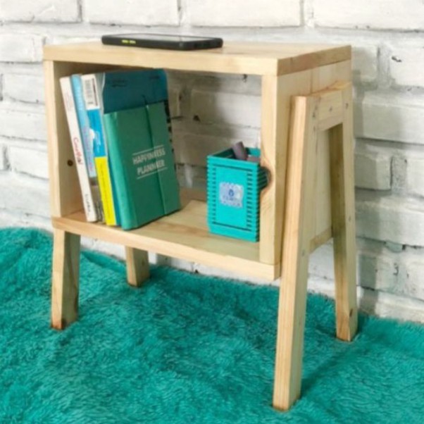 Nakas Kayu Meja Samping Meja Kecil Kayu Jati Belanda