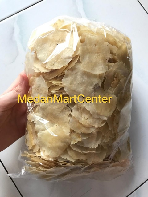 

Emping Aceh Melinjo Mentah Super Asli Tipis Original 100% Halal Medan 500G