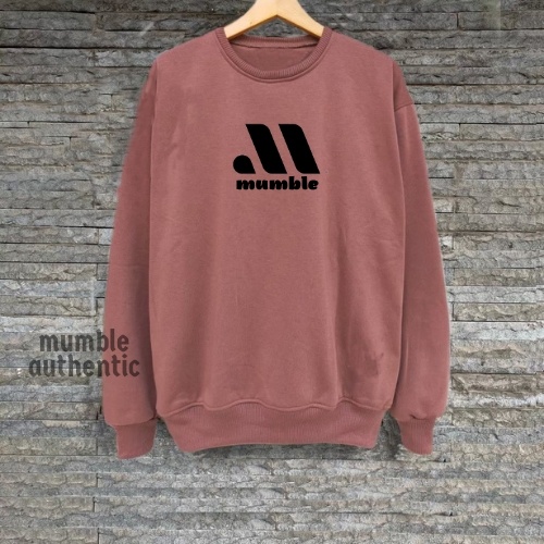 Sweater Distro  Mocaa MUMBLE Switer Sweatshirt Cowo Cewe Oversize Suiter Crewneck Pria Distro Original MUMBLE AUTHENTIC