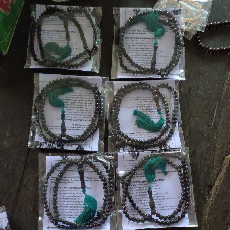 Tasbih 99 Gaharu 6mm hitam - Tasbih Wangi Aroma Kayu Gaharu Asli Kalimantan