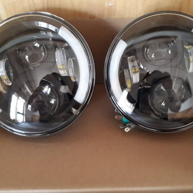 Lampu depan led katana bulat 7in suzuki jimny head lamp led