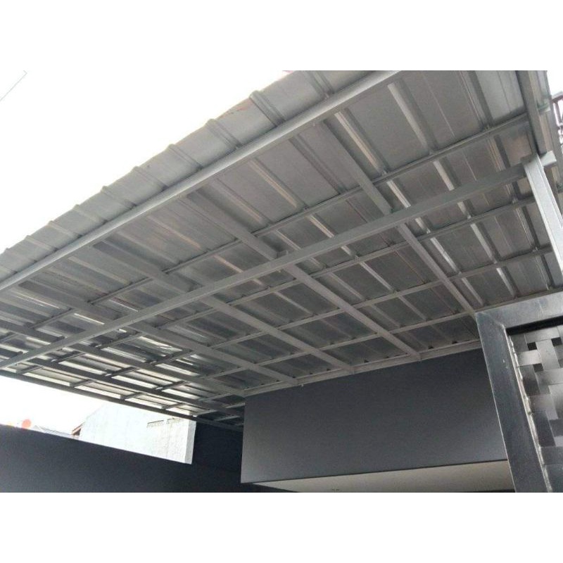 Kanopi Baja Ringan - Pasang Kanopi Baja Ringan Atap Spandek Pasir