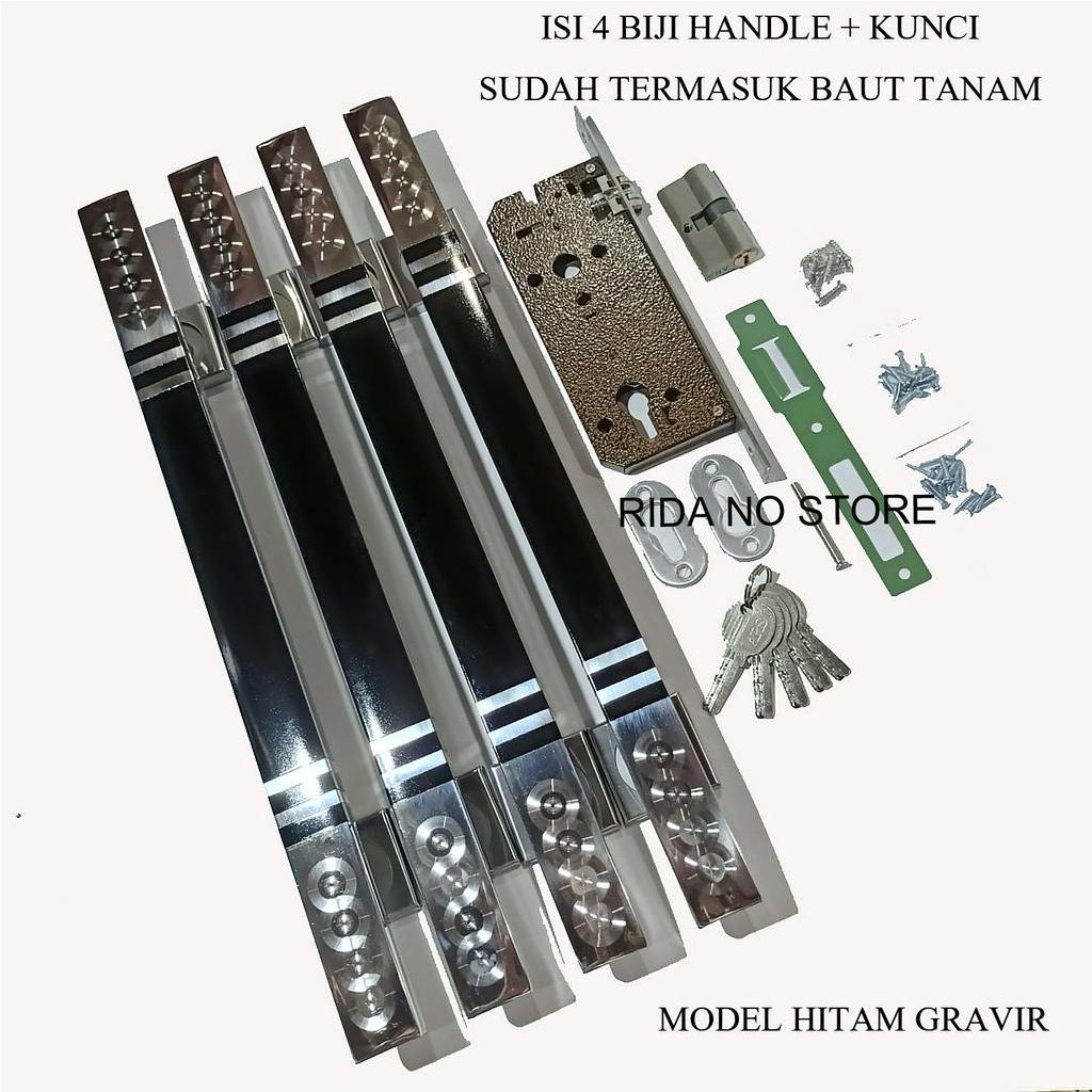 1 set Gagang Pintu Rumah Minimalis 45 cm dan 33 cm Handle Pegangan Pintu kayu