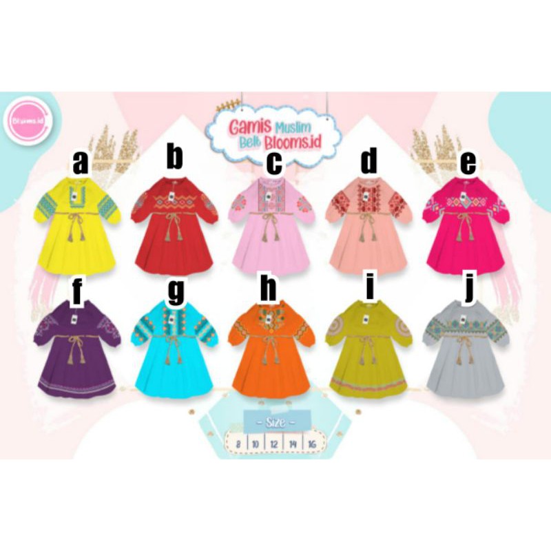 gamis muslim etnik blooms.id