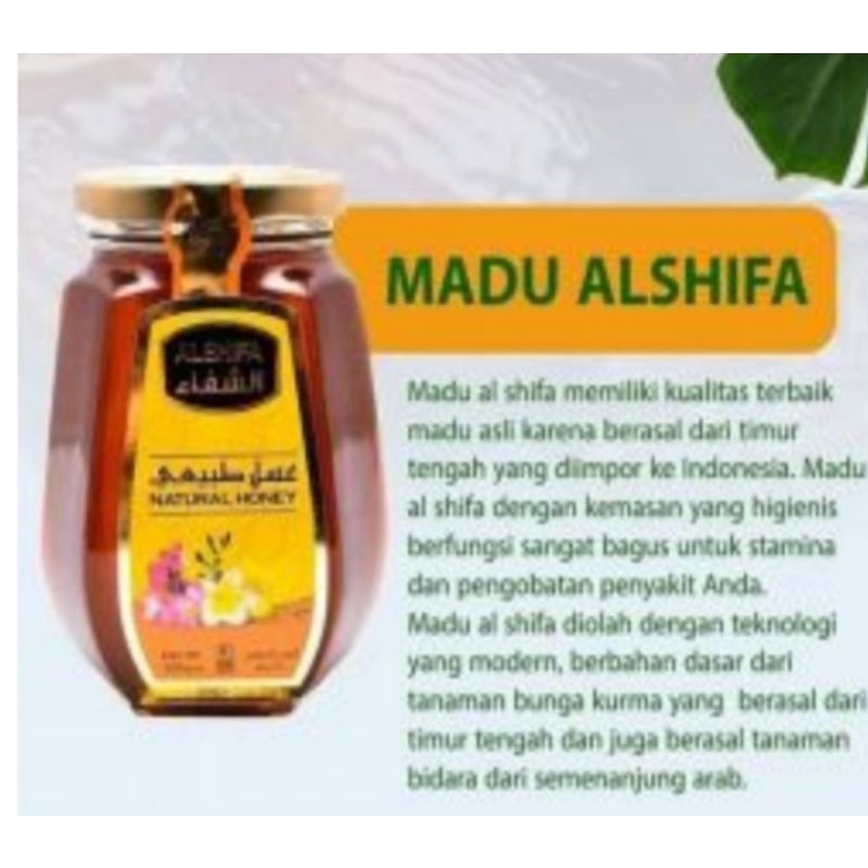 Al Shifa 500gr Madu Asli Arab kental Pure Honey Jakarta