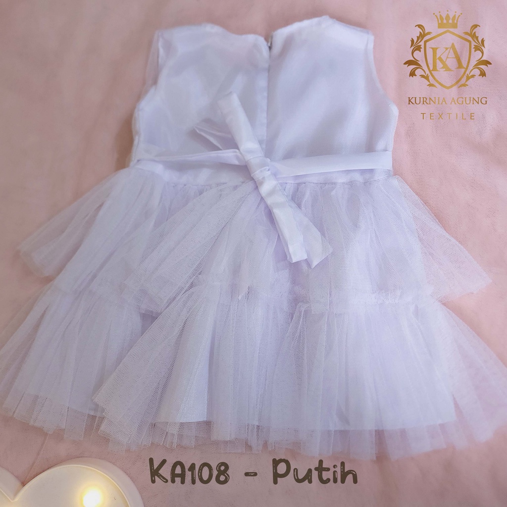 Gaun Putih Bayi Perempuan 0 6 12 Bulan Dress Baby Aqiqah Baju Baptis Bayi Perempuan 1 tahun Import Hampers Kado Baby New Born Kekinian Elegan Mewah