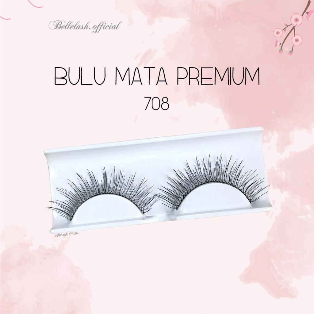 708 Bulu Mata Palsu Handmade Natural False Eyelash Eye Lashes Premium Series