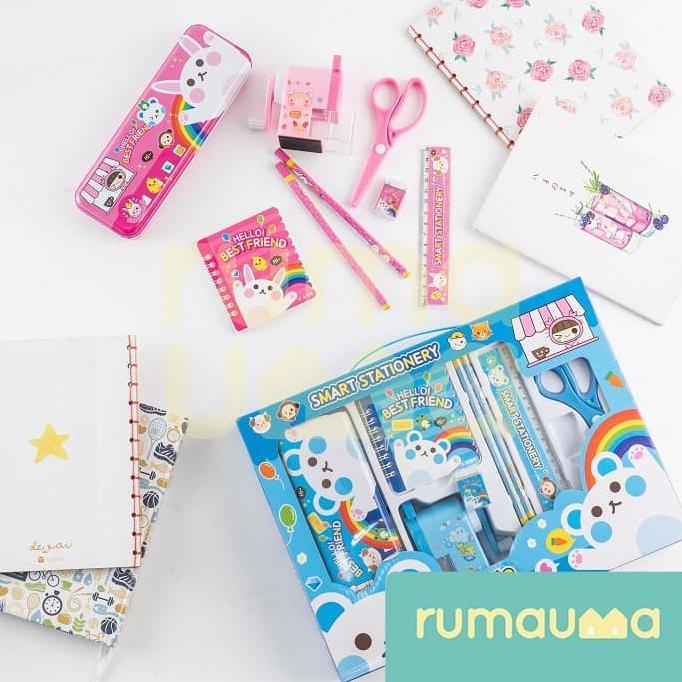 

TERBARU Rumauma Set Stationary Smart Kids Bunny - Perlengkapan Alat Tulis Lucu/PULPEN GEL/PULPEN LUCU/PULPEN 1 PACK/PENSIL WARNA/PENSIL 2B/PENGHAPUS JOYKO/PENGHAPUS LUCU/RAUTAN PENSIL PUTAR/RAUTAN ELEKTRIK/SPIDOL WARNA/SPIDOL PERMANEN/SPIDOL