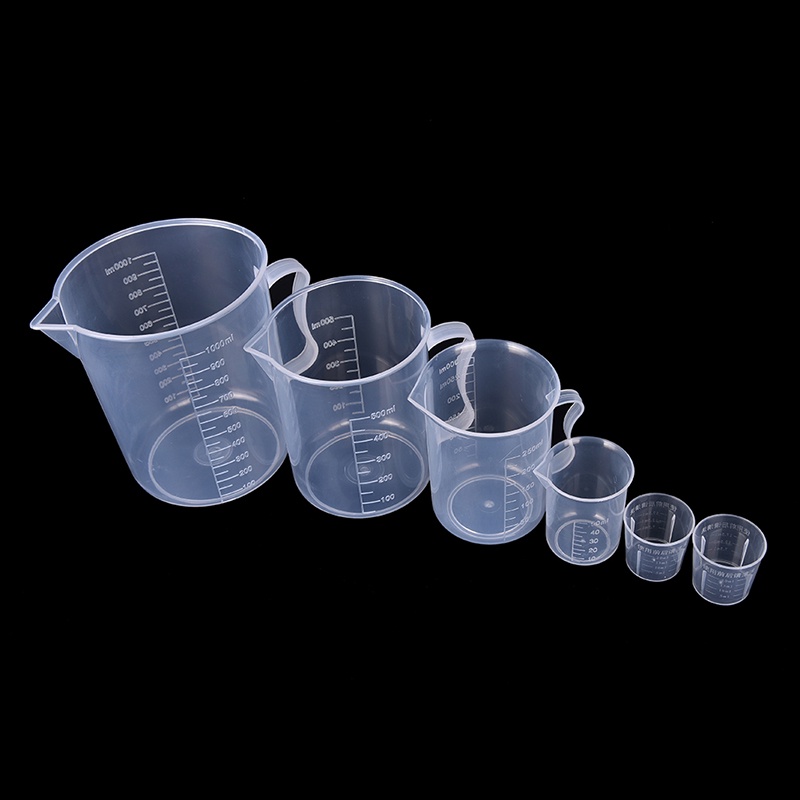 {LUCKID}20/30/50/300/500/1000ML Plastic Measuring Cup Jug Pour Spout Surface Kitchen,