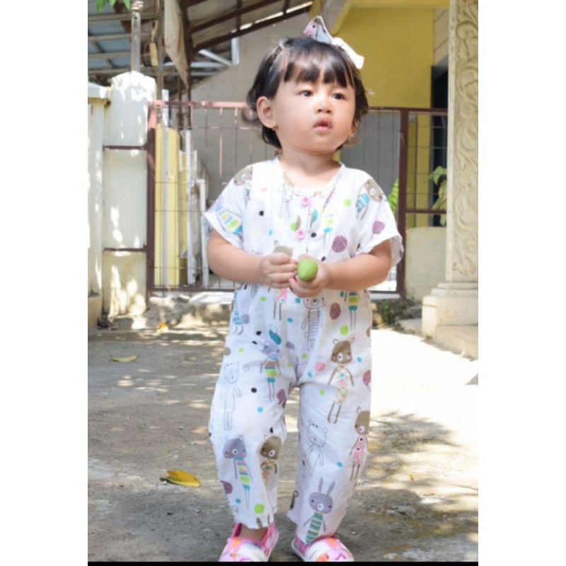 123th ROMPER BAYI SHOPIE FREE HEADBAND / Jumpsuit Bayi by Little Koda