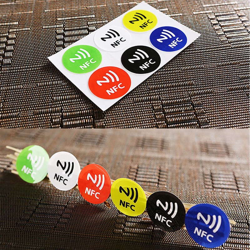 (Happy) 1pc Stiker Nfc Smart Ntag213 Bahan Pet Anti Air Untuk Semua Jenis Handphone