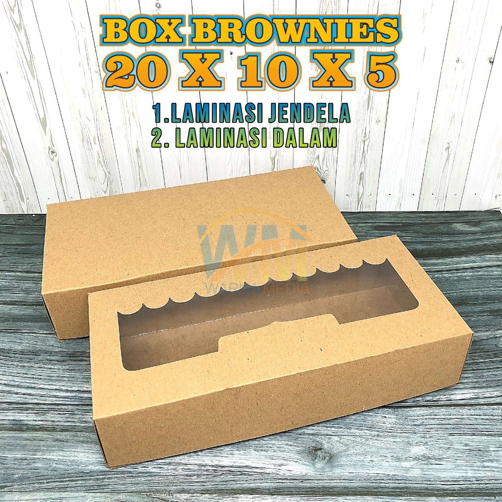 Jual Dus Brownies 20x10x5 Dus Box Brownies Kemasan Kue Roti Box Brownies 20x10x5 Kotak 1881