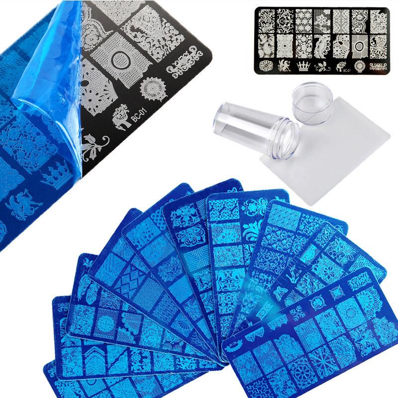 Stamper Gel Polish Stamping Plate Besi Nail Art Kutek Stamp Bagus