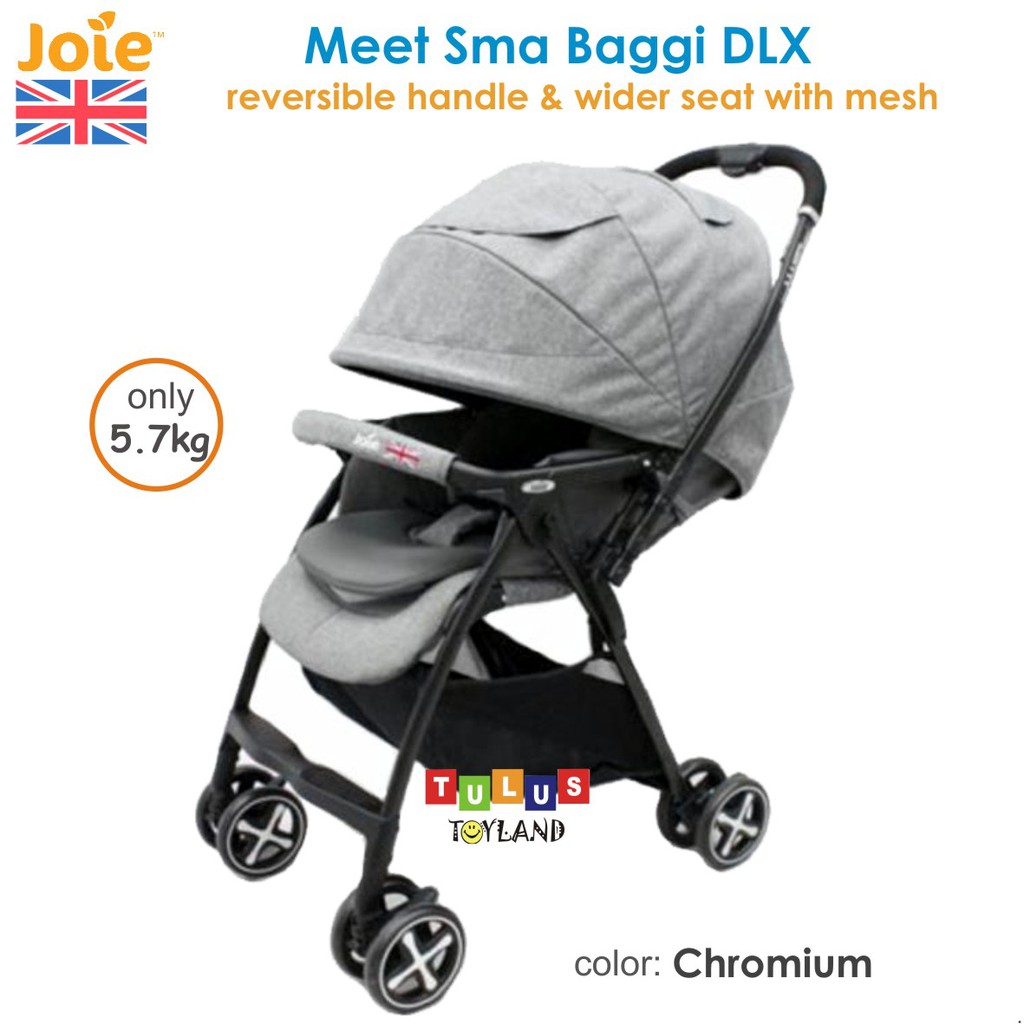 Stroller Joie Meet Sma Baggi 4WD DLX Deluxe Flex Kereta Bayi Ringan Hadap Ibu Reversible Handle