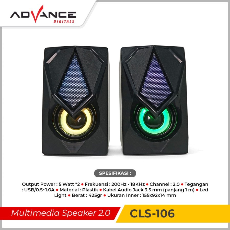 Tremd-Advance CLS-106 Speaker Gaming RGB CLS106 / Speaker Gaming