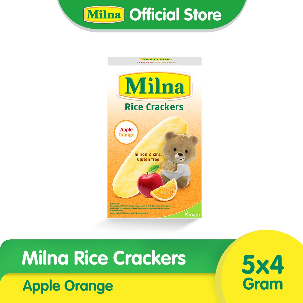 Milna Rice Crackers / Makanan Bayi - 45g (Tersedia varian rasa)