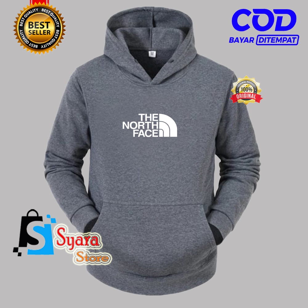 Bisa COD / Hoodie TNF Putih / Jaket Hoodie Distro / Jaket Tebal / Jaket Sweater / Jaket Musim Dingin