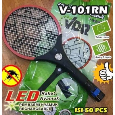 Raket Nyamuk Charge + Senter Led Vdr 101rn